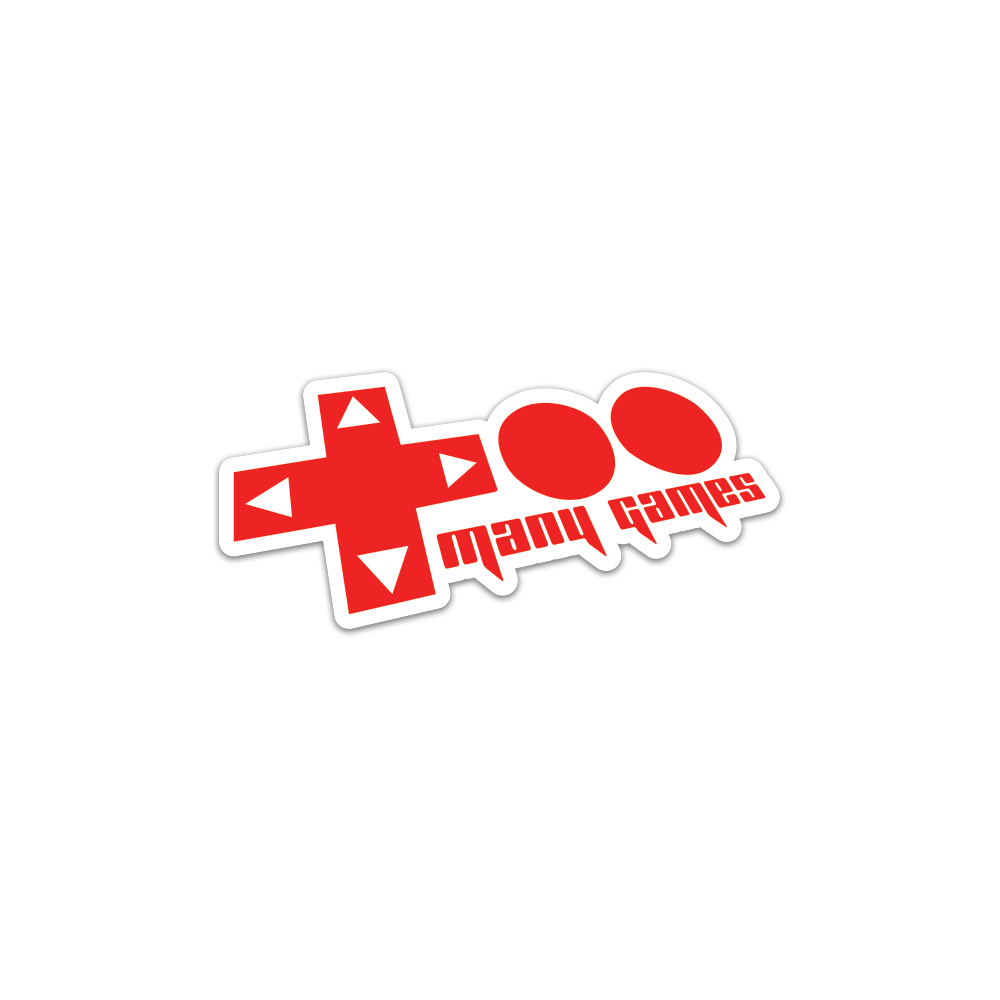 TooManyGames Sticker